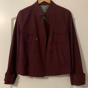 Chico’s Black Label Maroon Peacoat